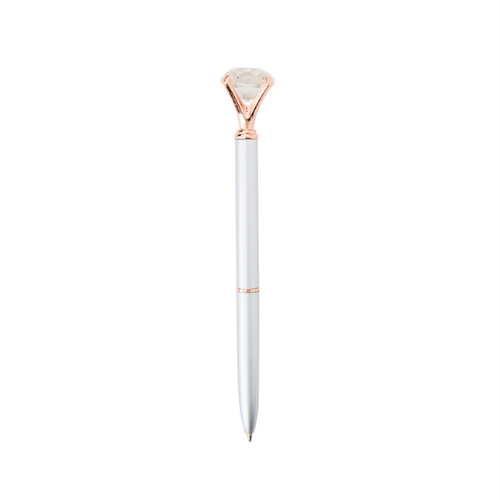 CANETA METAL DIAMANTE