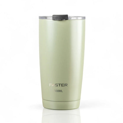 COPO TERMICO DE AÇO INOXIDAVEL COM PAREDE INTERNA ISOLADA A  VACUO E CAPACIDADE DE 600 ML - FASTER