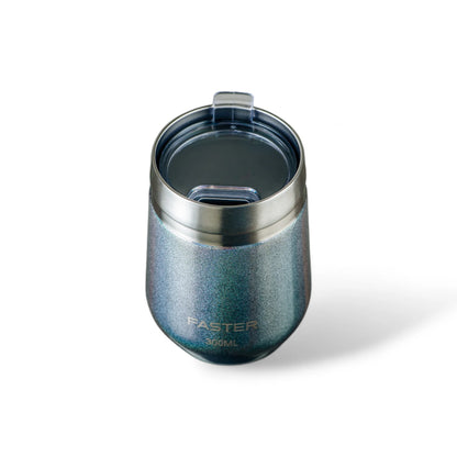COPO TERMICO DE AÇO INOXIDAVEL COM PAREDE INTERNA ISOLADA A VACUO E CAPACIDADE DE 300 ML - FASTER