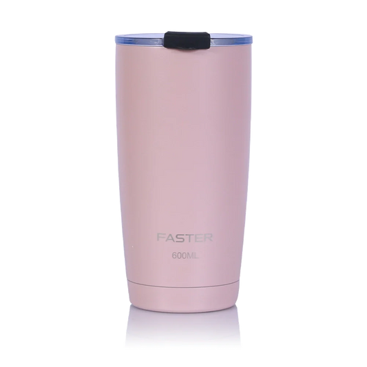 COPO TERMICO DE AÇO INOXIDAVEL COM PAREDE INTERNA ISOLADA A  VACUO E CAPACIDADE DE 600 ML - FASTER