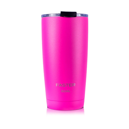 COPO TERMICO DE AÇO INOXIDAVEL COM PAREDE INTERNA ISOLADA A  VACUO E CAPACIDADE DE 600 ML - FASTER