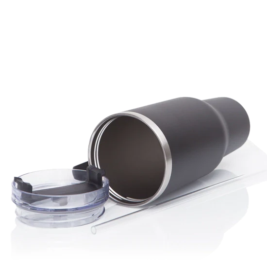 COPO TERMICO DE AÇO INOXIDAVEL COM PAREDE INTERNA ISOLADA A VACOU  C/CANUDO  1200 ML- FASTER