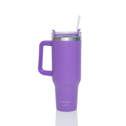 COPO TERMICO DE AÇO INOXIDAVEL COM PAREDE INTERNA ISOLADA A VACOU  C/CANUDO  1200 ML- FASTER