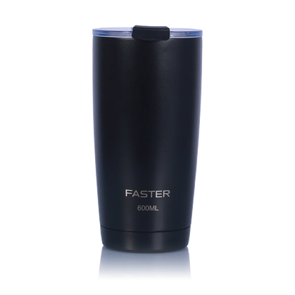 COPO TERMICO DE AÇO INOXIDAVEL COM PAREDE INTERNA ISOLADA A  VACUO E CAPACIDADE DE 600 ML - FASTER