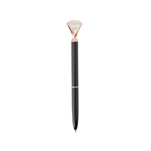 CANETA METAL DIAMANTE